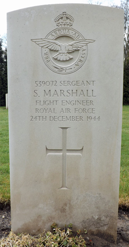 Sgt Sydney Marshall<br/><br /><br />died December 24th, 1944
